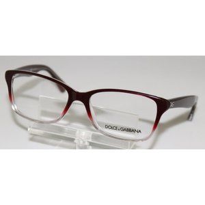 New Dolce & Gabbana Burgundy Eyeglasses